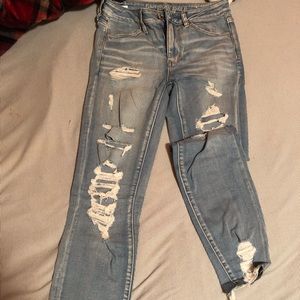 American Eagle ripped jeans